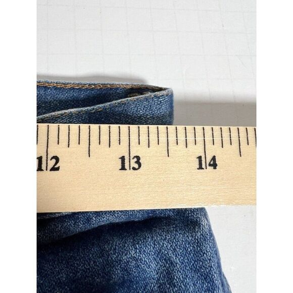 UPCYCLED Wrangler Distressed Wide Leg Jeans Sz 26” Q - Picture 9 of 9